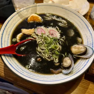 Inkfire Black Seafood Ramen