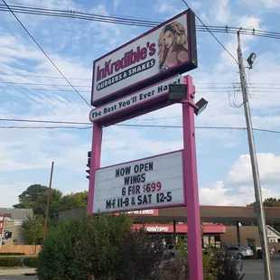 a sign for inkredible's