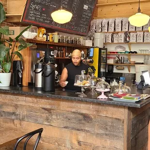 Inside the shop
