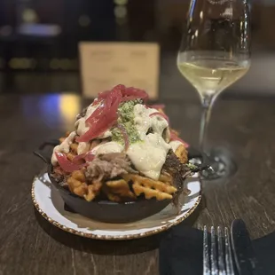 Beef tallow waffle fries #chefskiss