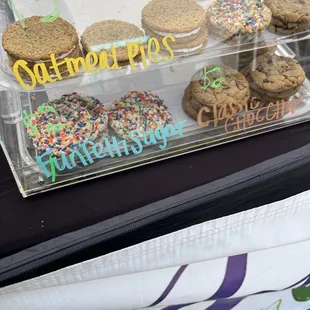 a display of cookies