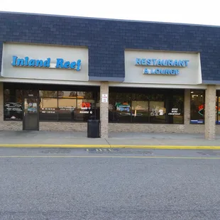 the front of the restaurant