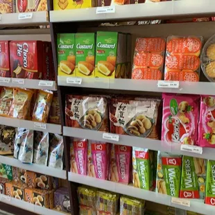 a variety of snacks