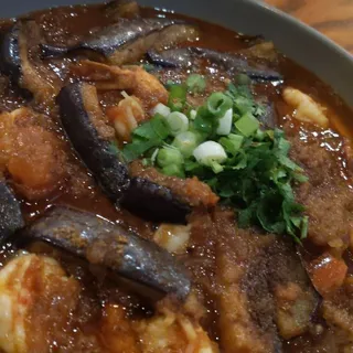 E6. Shrimp and Eggplant