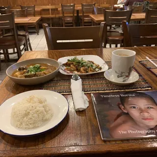 A7. Crispy Tofu w. Featherback Fish