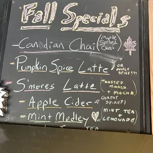 Fall specials