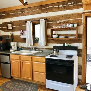 Kitchen in the Dogwood cabin