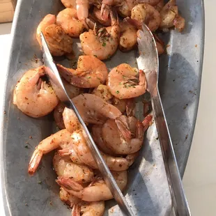 Shrimp steamed with old bay