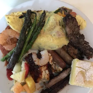 Sunday brunch has gorgeous options theatre locally sourced and fresh as well as custom omelet station