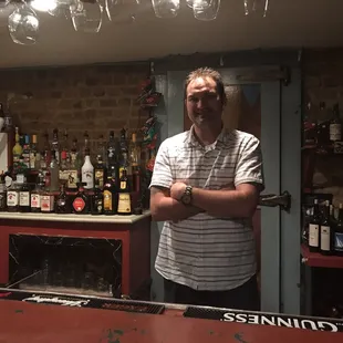 Proprietor has tons of reasons to be proud of the basement speakeasy type bar