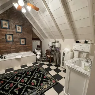 Attic room bathroom