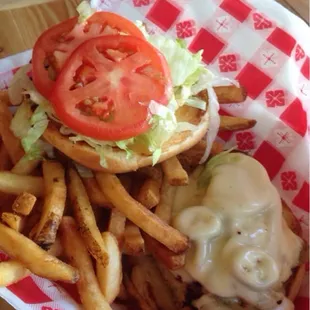 Chicken Bacon Ranch with Fries. Great lunch!