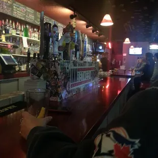 a man sitting at the bar