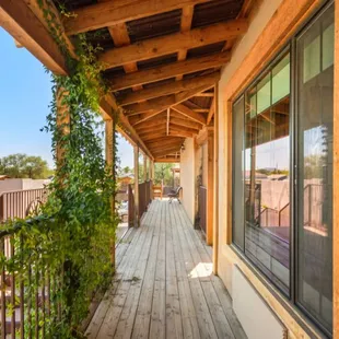 Exterior walkway for second floor