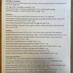 Menu (1/2) as of 3/1/25