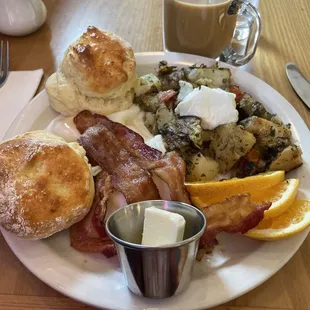 This perfect breakfast appeared as though by magic.