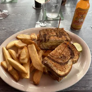 Grouper Ruben with Steak Fries