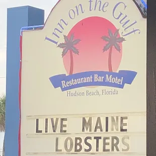 Sign out front