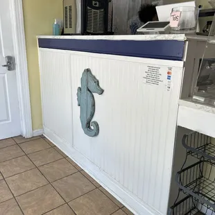 Inside of the restaurant.