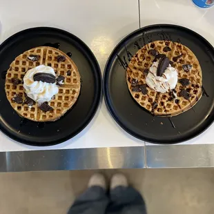food, waffles