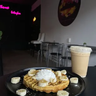 food, waffles