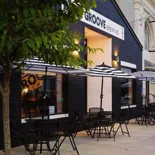 Plenty of taproom and outdoor seating available. Front cafe tables and back patio are a fun option during Pittsburgh&apos;s warmer months.