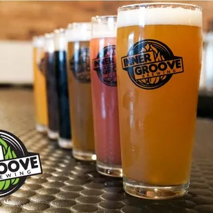 Rotating selection of uniquely brewed craft beers made in house.