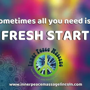 Fresh Starts Acheived Here.
