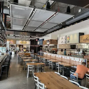 Interior of the food hall