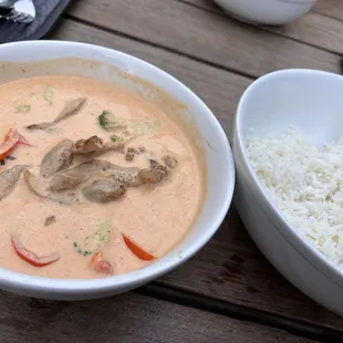 Coconut curry with chicken