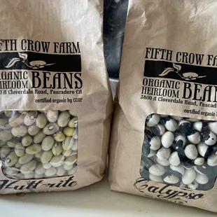 Chose these two beans, new to me.