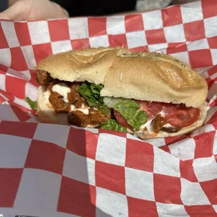 Oyster Mushroom Po'Boy Buffalo
