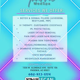 Our Uptown location services.