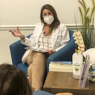 Dr. Mora comprehensive consultation for patients health concerns.