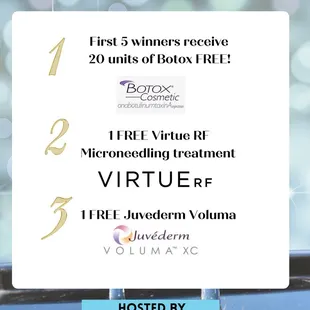 Prizes to win! Stop on in to get a chance to win these amazing gifts for the holidays.