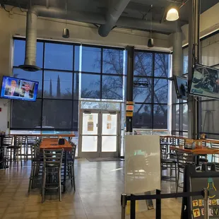Front doors and seating