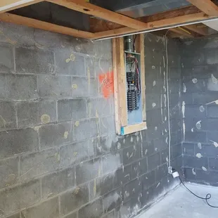 Flood Damage crack we found