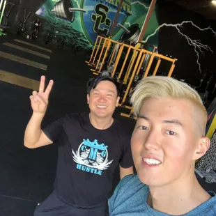 My blonde self says this is his favorite gym