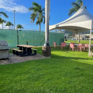 Outside the breakfast area there is a place to sit &amp; eat if you didn&apos;t want to go back to your room