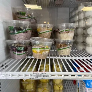 Yogurt choices, fresh pineapple &amp; perfectly boiled eggs