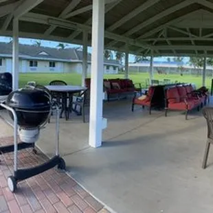Pavilion in the middle of the lodging area