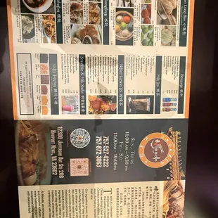 Food menu side 2