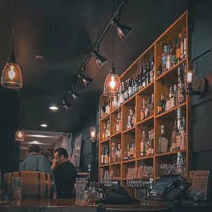 a man sitting at a bar