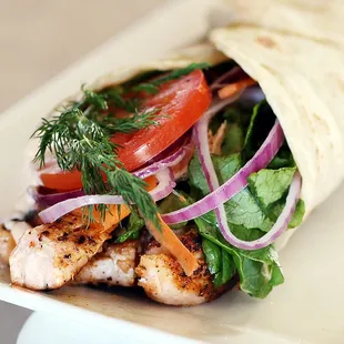 Blackened Salmon Roll