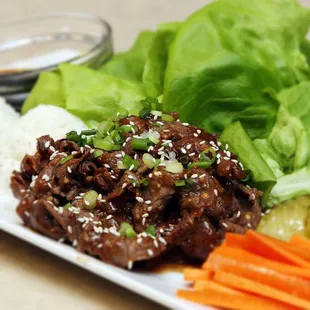 Beef Bulgogi Lettuce Wraps