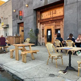 Outdoor seating