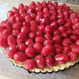 Raspberry Pistachio Tart