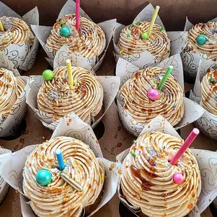 Apple Cider Reduction Buttercream on top of Apple Spiced Cake