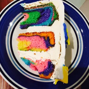 The inside of my daughters cake