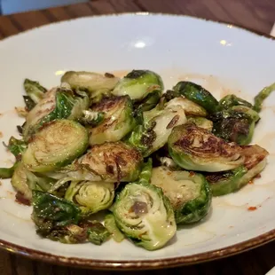 Brussels Sprouts (honey sriracha)